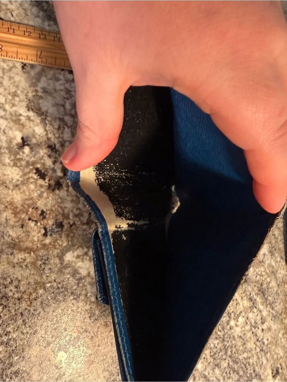 Louis Vuitton Blue Epi wallet *authentic* MAKE OFFER - Picture 9 of 11